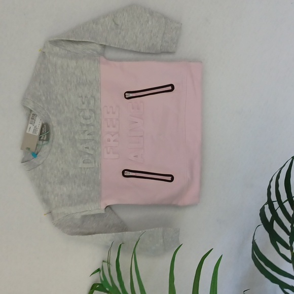 NWT TucTuc Int. Sweat Shirt in Pink/Grey, Size 4 - Picture 1 of 10